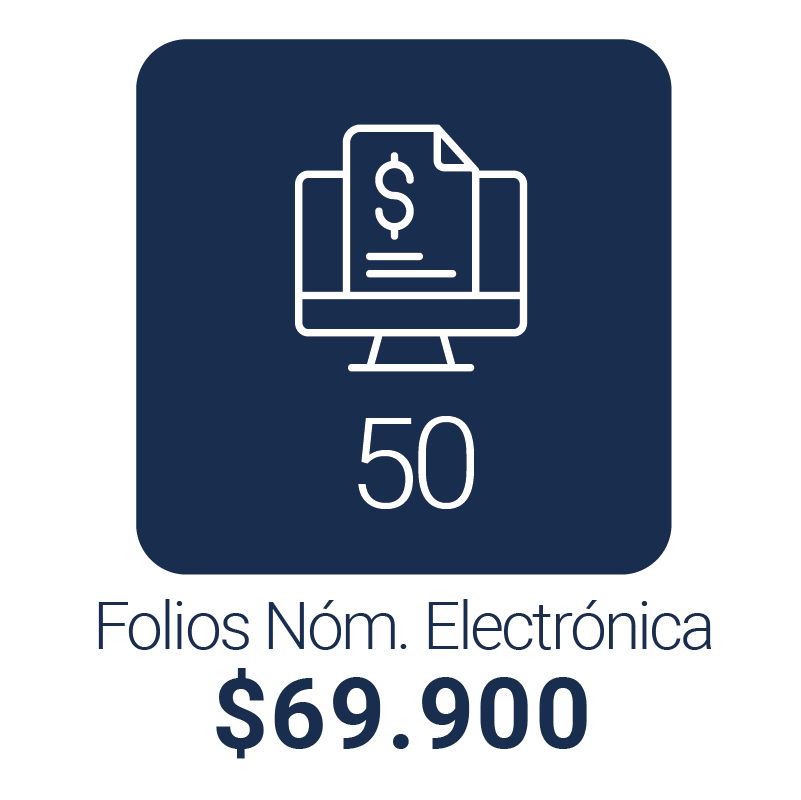 Paquete de 50 folios de nómina electrónica